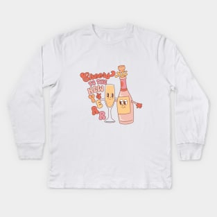 Cheers To The New Year Kids Long Sleeve T-Shirt